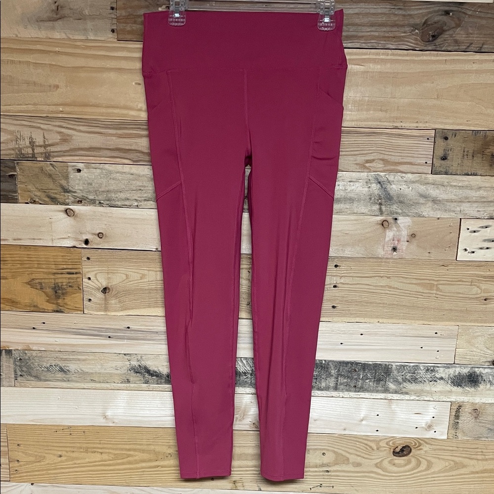 Zenana Outfitters size XL Rose Color High-Waist Performance Legging with Pockets